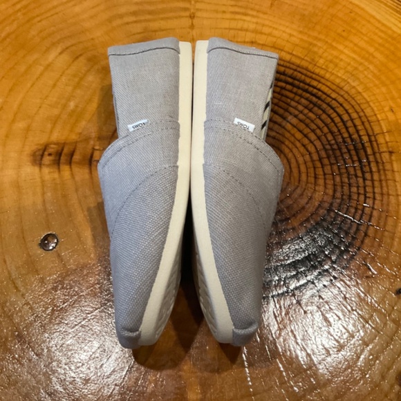 Women’s TOMS Alpargata Light Gray Heritage Canvas NWOT Size 8 - Picture 8 of 11